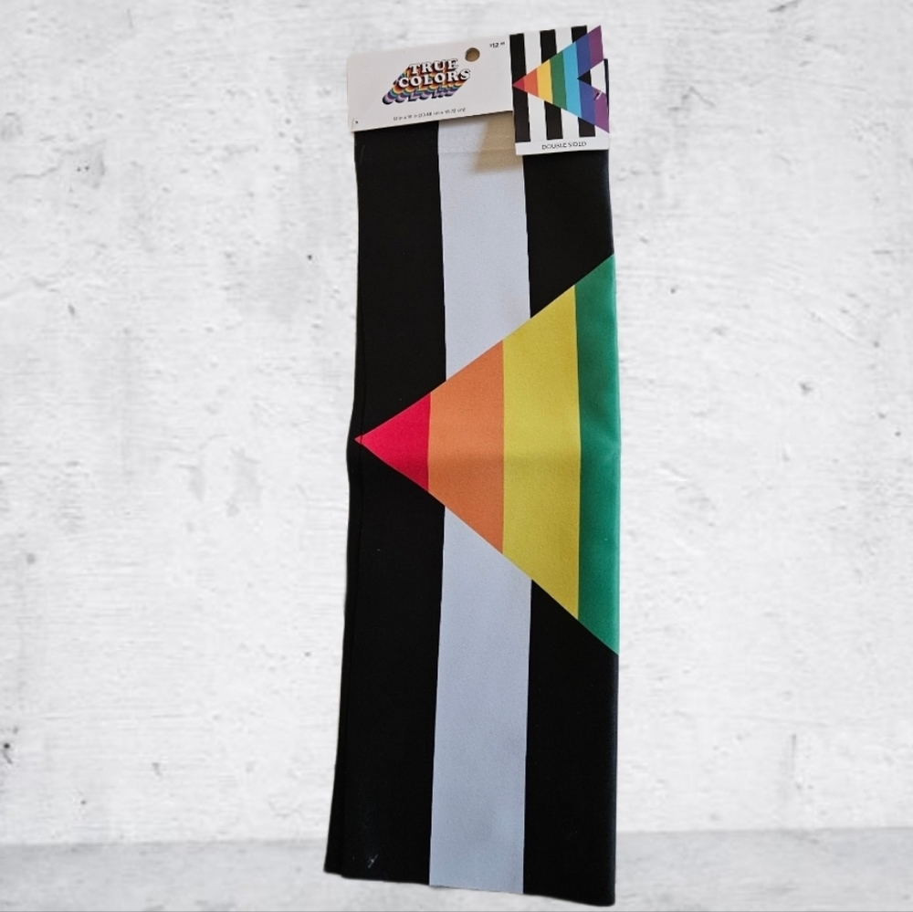 NWT/True Colors Double Sided Garden Flag 12 x 18 Inch Rainbow Color Pride Brand